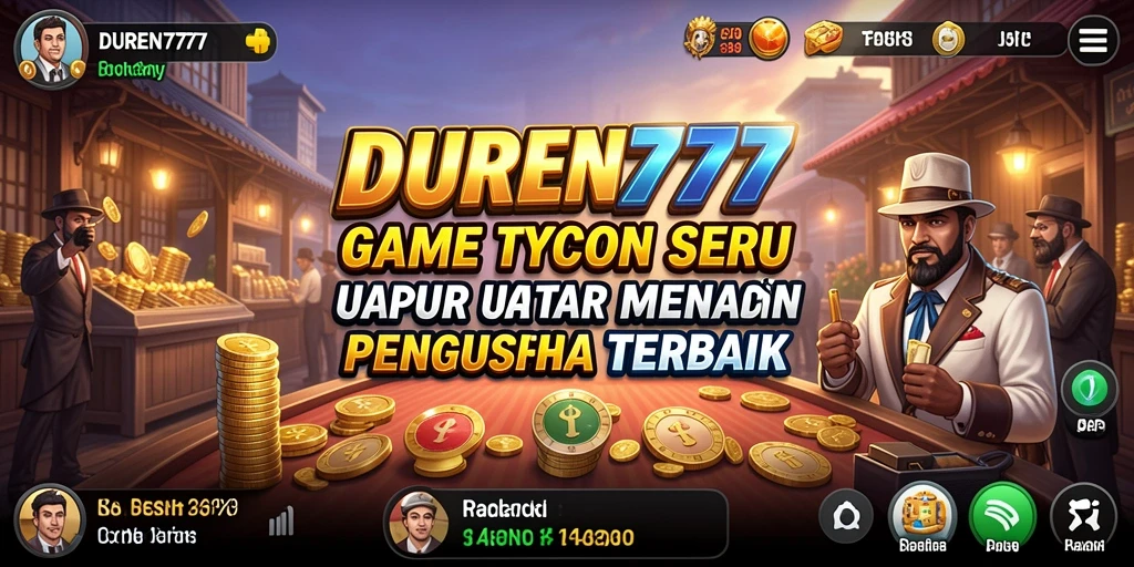 Tampilan gameplay DUREN777 yang menarik di dunia Tycoon.