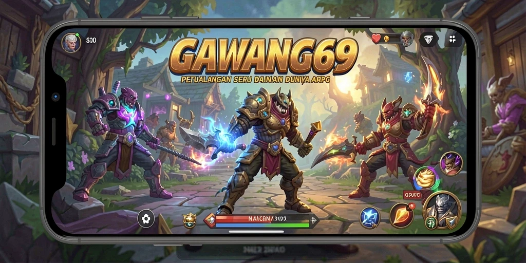 Tampilan gameplay GAWANG69 yang penuh aksi dan petualangan.