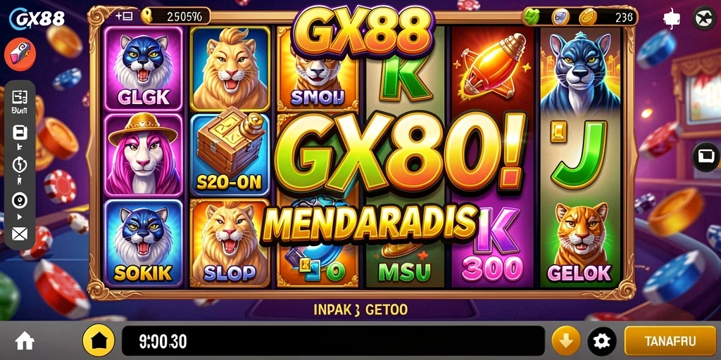 Tampilan gameplay seru GX88 dengan fitur slot menarik.