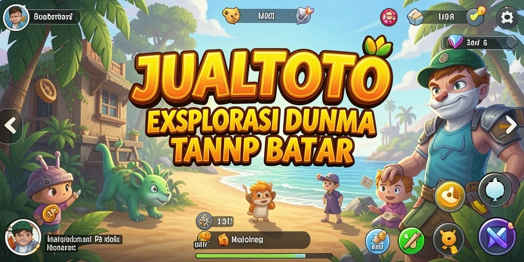 Tampilan menakjubkan dari gameplay free roam JUALTOTO.
