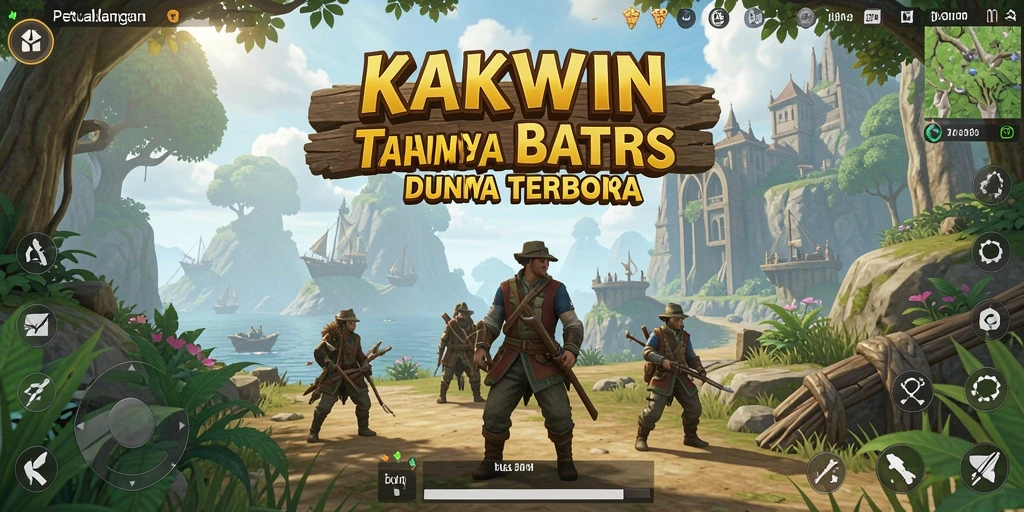 Screenshot gameplay KAKWIN yang menampilkan dunia terbuka yang luas.