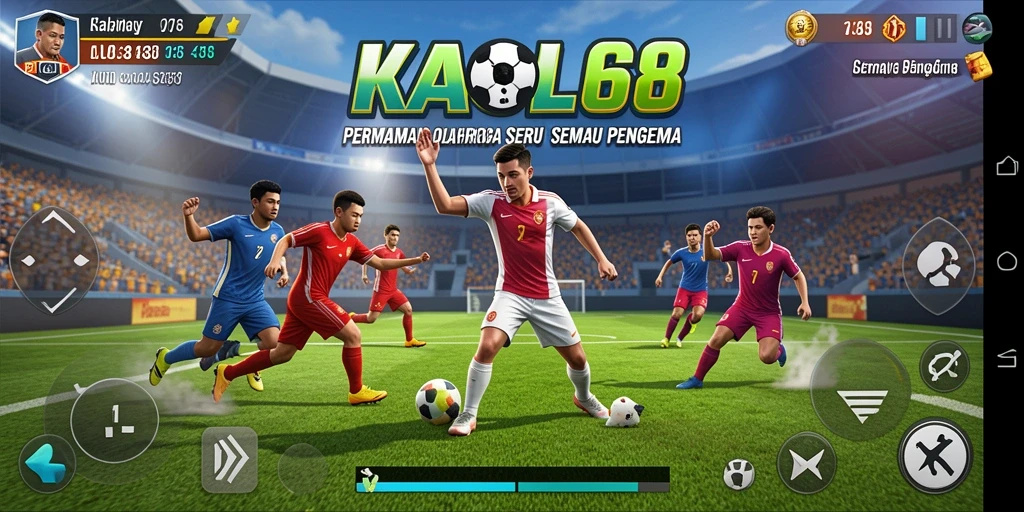 Screenshot menampilkan aksi seru dari gameplay KAOL68 olahraga.
