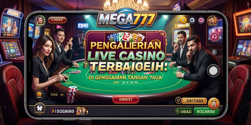 Gameplay Live Casino MEGA777 dengan dealer profesional.