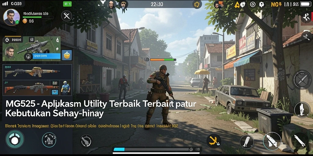 Tampilan antarmuka pengguna MG525 yang intuitif dan jelas.