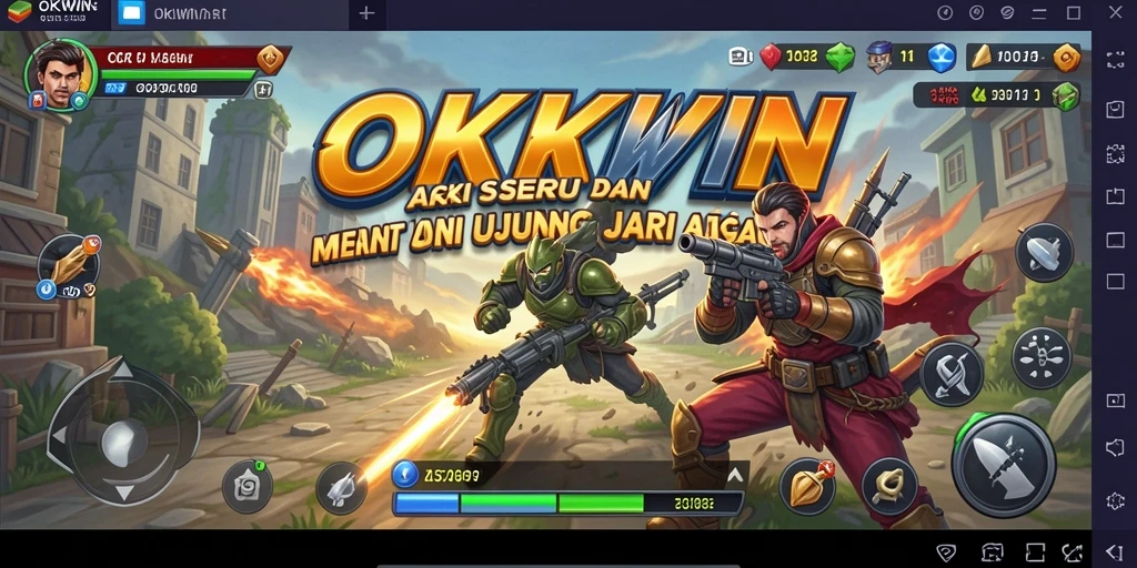 Tampilan gameplay seru dari OKWIN, penuh aksi dan tantangan.