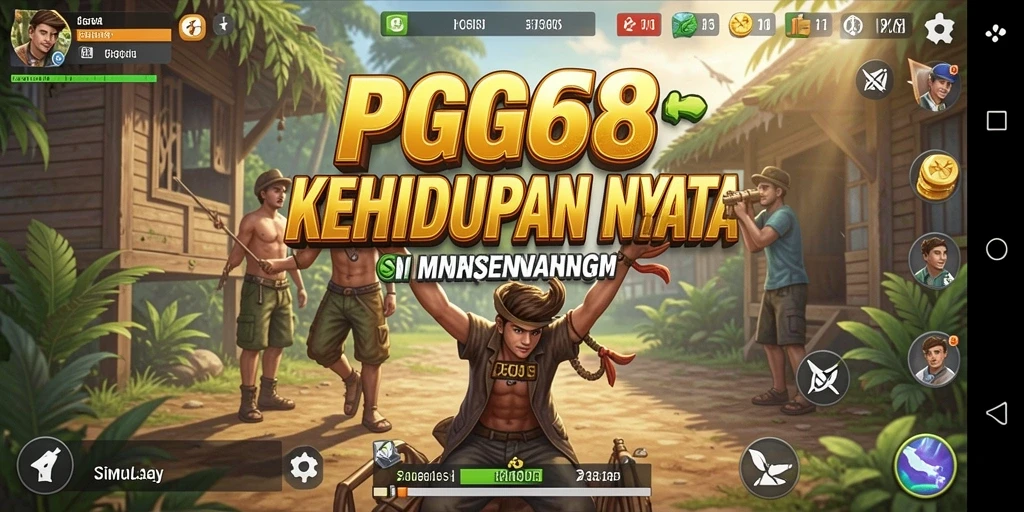 Tangkapan layar PGG68 memperlihatkan dunia simulasi yang interaktif dan grafik menarik.