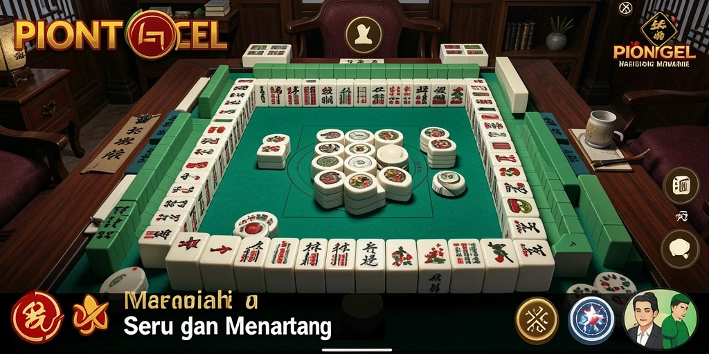 Tampilan gameplay Mahjong di PIONTOGEL yang menarik dan interaktif.