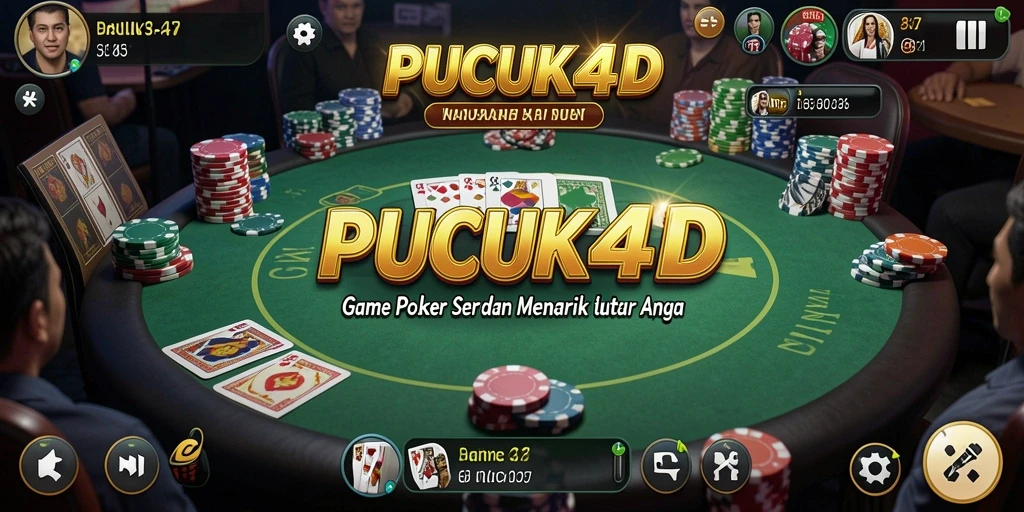 Tampilan gameplay poker yang seru di PUCUK4D.