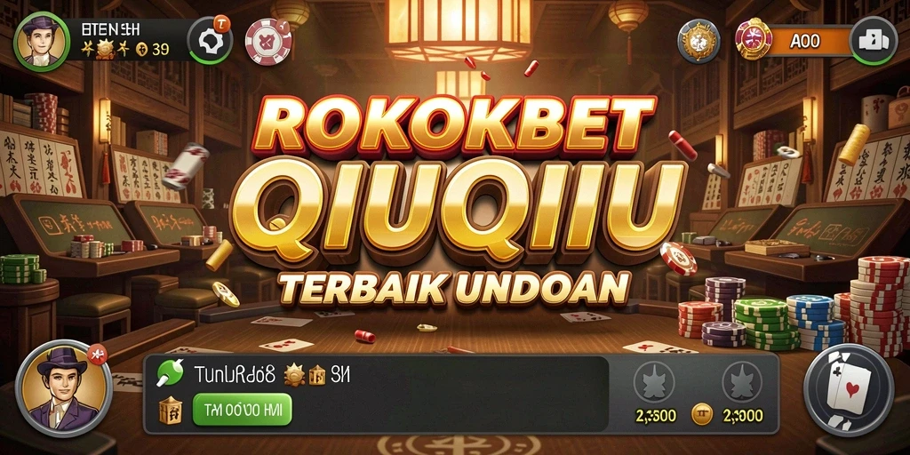 Tampilan gameplay seru pada ROKOKBET saat bermain QiuQiu.