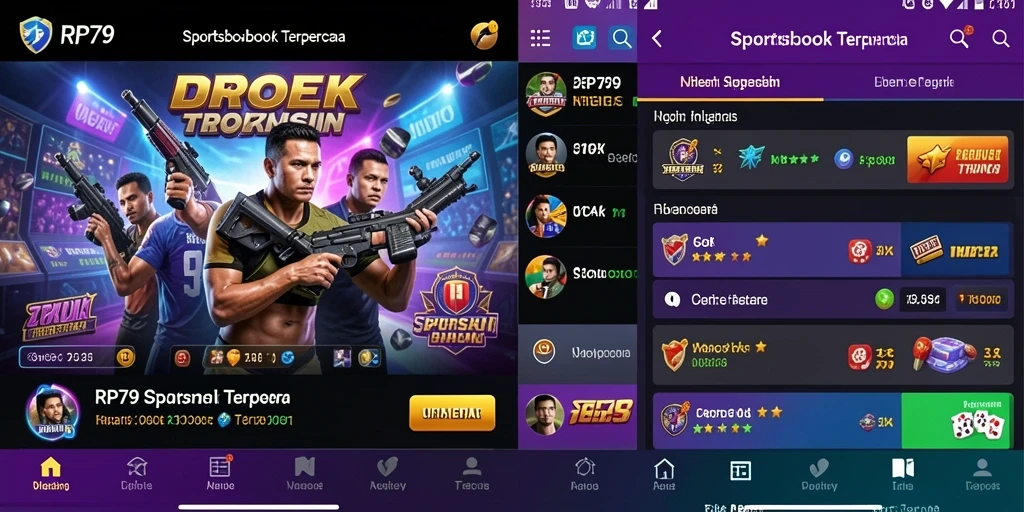 Screenshot utama RP79 menampilkan pengalaman taruhan olahraga yang menarik.