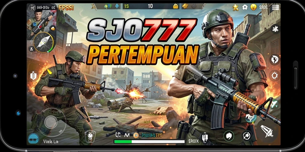 Tampilan gameplay SJO777 dengan aksi tembak-menembak seru.