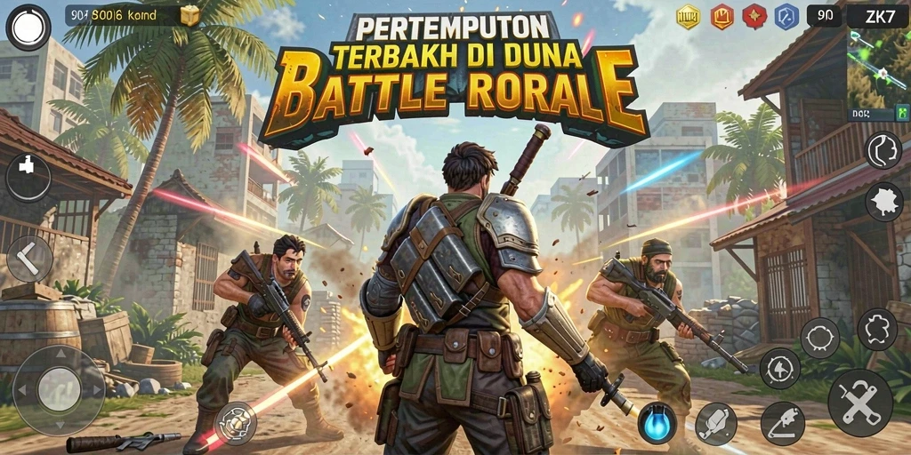 Tampilan gameplay ZK7 yang seru dan intens di medan pertempuran.
